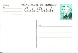 MONACO. Carte Postale Pré-timbrée. Prince Rainier III Et Albert. - Entiers Postaux