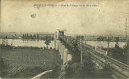 CUBZAC LES PONTS - PONT DU CHEMIN DE FER - PANORAMA - CARTE VIERGE - Cubzac-les-Ponts
