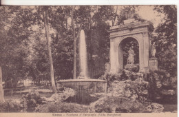 82-Roma-Lazio-Fontana D' Esculapio-Villa Borghese--v.1917 Con 10c. Leoni X Catania - Parchi & Giardini