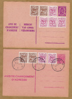 Cartes Entier Postal Avis De Changement D´adresse Bericht Van Adresverandering Grivegnée - Addr. Chang.