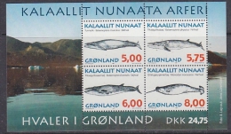 Greenland 1997 Whales M/s  ** Mnh (25968C) - Blocs