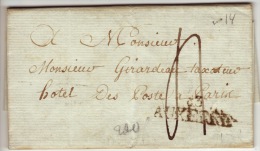 YONNE - 83 Auxerre - Lettre à Paris- PD35x12 - Tm4 N-  1811 - 1792-1815: Dipartimenti Conquistati