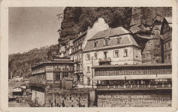 AK Böhmische Schweiz Hrensko Herrnskretschen Gasthof Herrnhaus Herrenhaus Hotel Hetschel Bei Schmilka Schöna Niedergrund - Sudeten