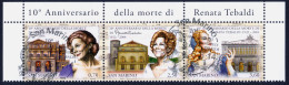 2014 SAN MARINO "RENATA TEBALDI" SINGOLO ANNULLO PRIMO GIORNO - Used Stamps