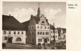 Colditz - S/w Rathaus Mit Hotel Goldenes Kreuz - Colditz