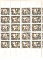 FRANCE  FEUILLE  COMPLETE DE 25 TIMBRES N°1588 NEUF ** MNH  DE1969 - Feuilles Complètes