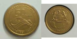 Malaysia 2013 1 Ringgit Nordic Gold Coin BU  50th Formation - Malaysia