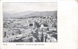 BEYROUTH VUE RPISE DE L4EGLISE AMERICAINE LEBANON BEIRUT 1900 - Liban