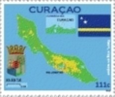 Curacao   2010  Onafhandelijkheid  Landkaart   Independence  Map Stamp Nr 1       Postfris/mnh/neuf - Ongebruikt