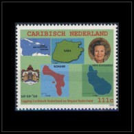 Caribisch Nederland   2010  Onafhandelijkheid  Landkaart   Independence  Map Stamp Nr 1       Postfris/mnh/neuf - Nuevos