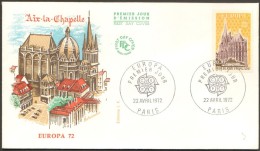 Fdc Europa Francia 1972 - Other & Unclassified
