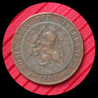 2 1/2 Cent Pays Bas 1884 - Monete Commerciali