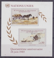UNO United Nations Geneva 1985 40th Anniversary M/s ** Mnh (25988) - Hojas Y Bloques