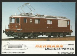 DÄLLIKON ZH Dielsdorf Hermann Modellbahnen AG Bahn Werbekarte - Dielsdorf