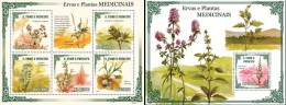 S. Tomè 2009, Medicinal Plants, 4val In BF +BF - Plantes Médicinales