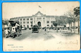 AVR415, Madrid , Plaza De Toros, 23, Animée, Précurseur,  Circulée 1902 - Madrid