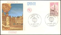 Fdc Europa Francia 1973 - Other & Unclassified