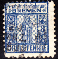 Germany  Bremen Private Post 3 Pf Used - Privatpost