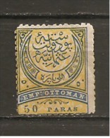 Turquía - Turkey - Yvert  46 (MH/*) (pliegue) - Unused Stamps