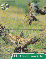 PUZZLE - Télécartes Allemagne - UMWELTHILFE - Animal - OISEAU - AIGLE & AIGLON - EAGLE BIRD Germany Phonecards - BE 4096 - Puzzle