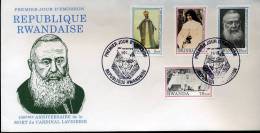 RWANDA  Cardinal Lavigerie FDC Illustré 1992   Acheté Uniquement Sur Place Durant Génocide ! - 1990-…