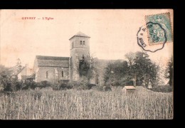 21 GEVREY CHAMBERTIN Eglise, Cachet Ambulant Lyon Dijon, 1905 - Gevrey Chambertin