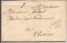 L. Creux MALINES + "5" Pour Verviers - 1714-1794 (Paises Bajos Austriacos)