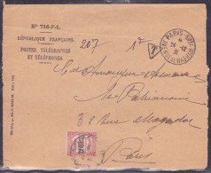 France Taxe - Lettre - 1859-1959 Covers & Documents