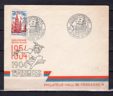 " 50 ANS DE LA FOIRE DE PARIS " Sur Enveloppe 1er Jour De 1954. N° YT 975. - 1950-1959
