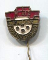 RALLY - LONDON MEXICO, Vintage Pin Badge - Rallye