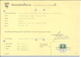 Heimat BE  Langenthal 1974-01-26 Fiskalmarke Fr.10 Ueberzeitbew - Fiscale Zegels