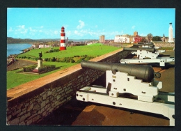 ENGLAND  -  Plymouth Hoe And The Lighthouse  Used Postcard As Scans - Plymouth