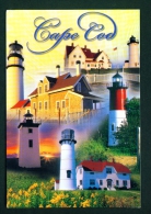 USA  -  Cape Cod Lighthouses  Used Postcard As Scans - Cape Cod