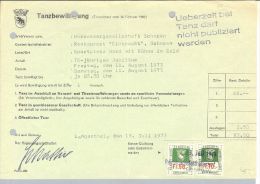 Heimat BE Langenthal 1973-07-23 Fiskalm. Fr. 50+10 Tanzbewill. - Fiscaux