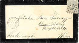 1888 Rouwenvelop Naar Döbling (Wien)  Van Amsterdam Met NVPH22 Met Puntstempel En Vertrekstempel Amsterdam Kl.rond - Lettres & Documents
