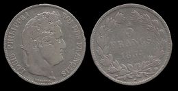 LOUIS - PHILIPPE I . 5 FRANCS . TÊTE LAUREE . 1834 BB . ( STRASBOURG ). TRANCHE EN RELIEF . - 5 Francs