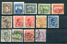 Denmark 1920-1934. A Selection Of 14 Stamps - Collezioni