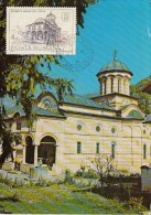ARCHITECTURE, COZIA MONASTERY, CM, MAXICARD, CARTES MAXIMUM, 1977, ROMANIA - Abadías Y Monasterios