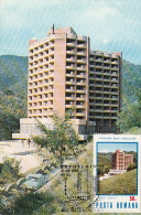 TOURISM, BAILE HERCULANE DIANA HOTEL, CAR, CM, MAXICARD, CARTES MAXIMUM, 1986, ROMANIA - Hotels, Restaurants & Cafés