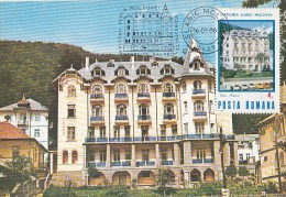 TOURISM, SLANIC MOLDOVA PALAIS HOTEL, CM, MAXICARD, CARTES MAXIMUM, 1986, ROMANIA - Hostelería - Horesca