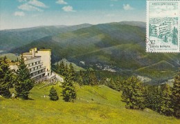 TOURISM, SINAIA 1400 HEIGHT HOTEL, CM, MAXICARD, CARTES MAXIMUM, 1974, ROMANIA - Hotels, Restaurants & Cafés