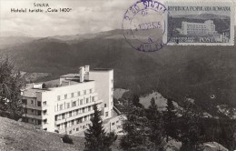 TOURISM, SINAIA 1400 HEIGHT HOTEL, CM, MAXICARD, CARTES MAXIMUM, 1983, ROMANIA - Hôtellerie - Horeca