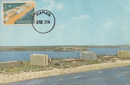 TOURISM, MAMAIA HOTELS, BEACH, CM, MAXICARD, CARTES MAXIMUM, 1975, ROMANIA - Hostelería - Horesca