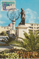 BUSS, CONSTANTA SQUARE, OVID STATUE, CM, MAXICARD, CARTES MAXIMUM, 1972, ROMANIA - Bus