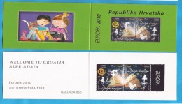 2010  953-54  EUROPA  HRVATSKA KROATIEN CROAZIA KINDERBUECHER BOOKLET TYP B  MNH SELTEN - 2010