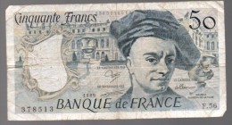 FRANCIA - FRANCE = 50 Franc 1989  P-152 - 50 F 1976-1992 ''Quentin De La Tour''