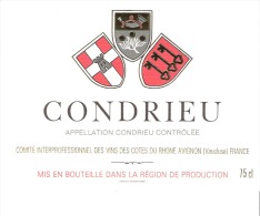 Etiquette-Vin-Côtes Du Rhône-Condrieu-Comité Interprofessionnel à Avignon - Côtes Du Rhône