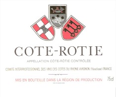 Etiquette-Vin-Côtes Du Rhône-Côte-Rôtie-Comité Interprofessionnel à Avignon - Côtes Du Rhône