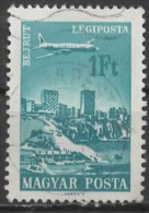 HUNGARY 1966 Air - Beirut - 1fo. - Blue FU - Usado