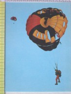 Cart.- Aviazione - Paracadutismo -Lancio Con Paracadute. - Parachutisme